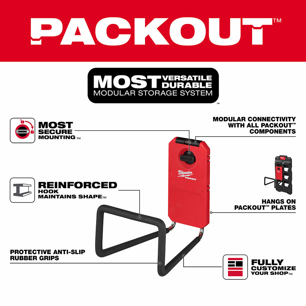 Milwaukee 48-22-8332 PACKOUT Shop Storage Wide Hook - 2