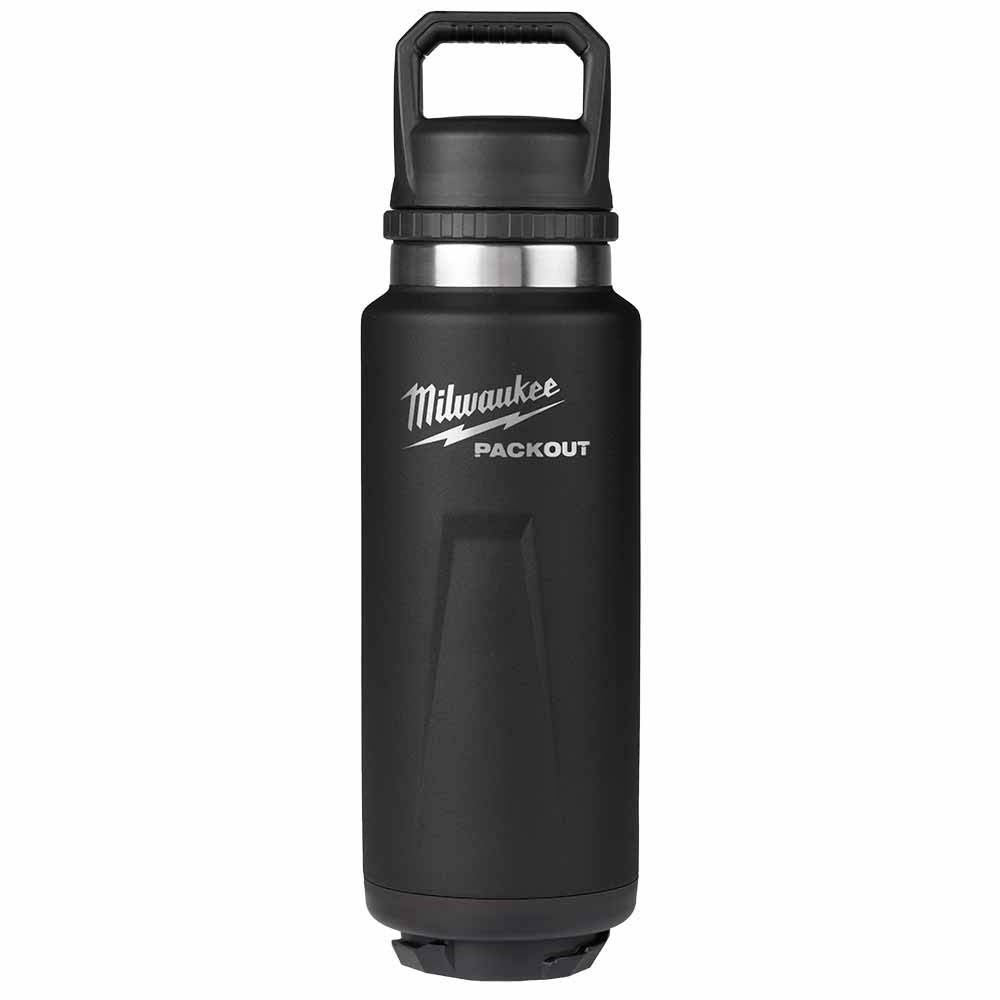 Milwaukee 48-22-8397B PACKOUT 36oz Insulated Bottle with Chug Lid - Black