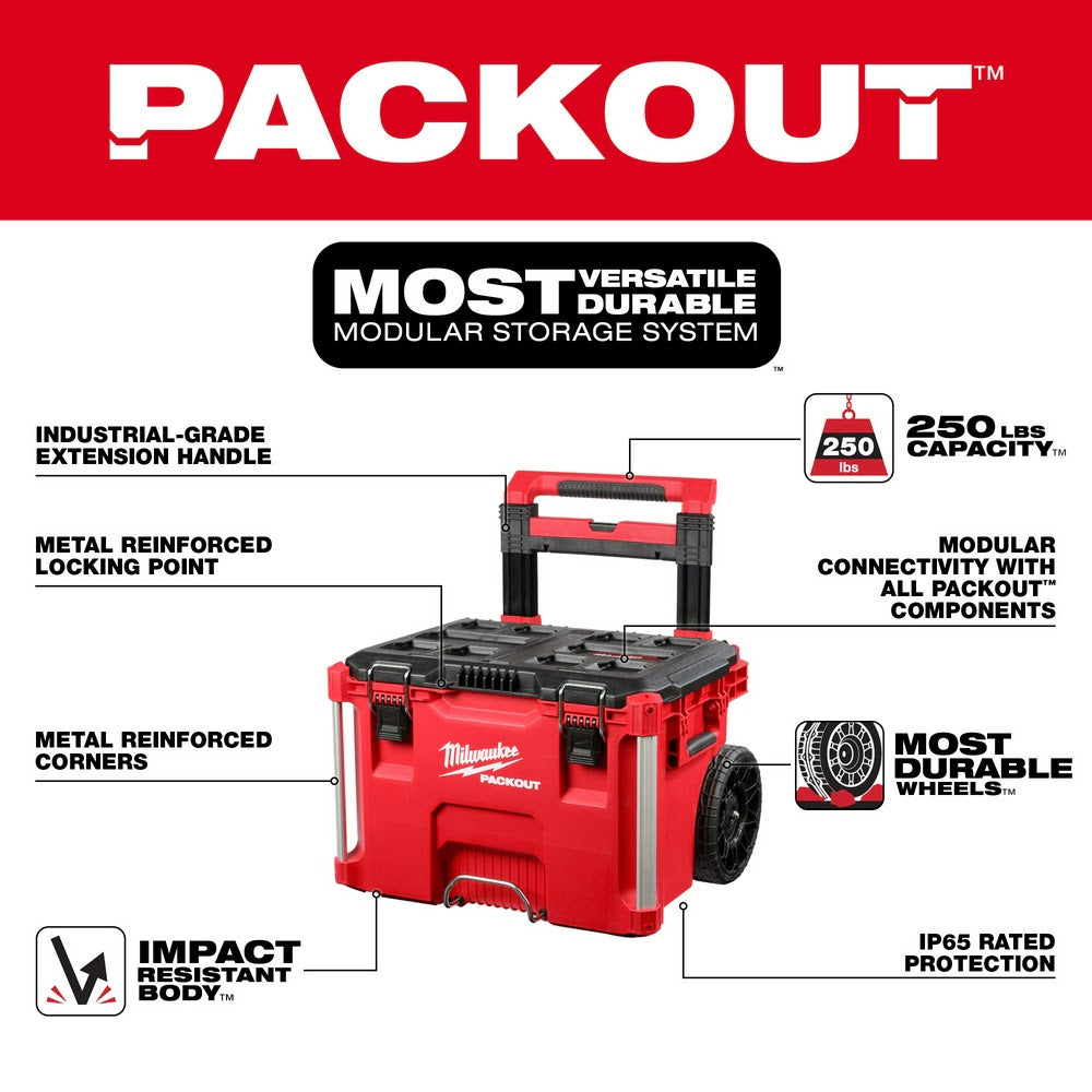 Milwaukee 48-22-8426 PACKOUT Rolling tool Box - 2