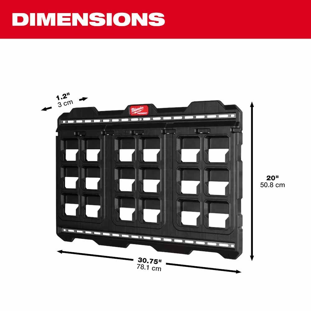 Milwaukee 48-22-8497 PACKOUT Large Wall Plate - 3