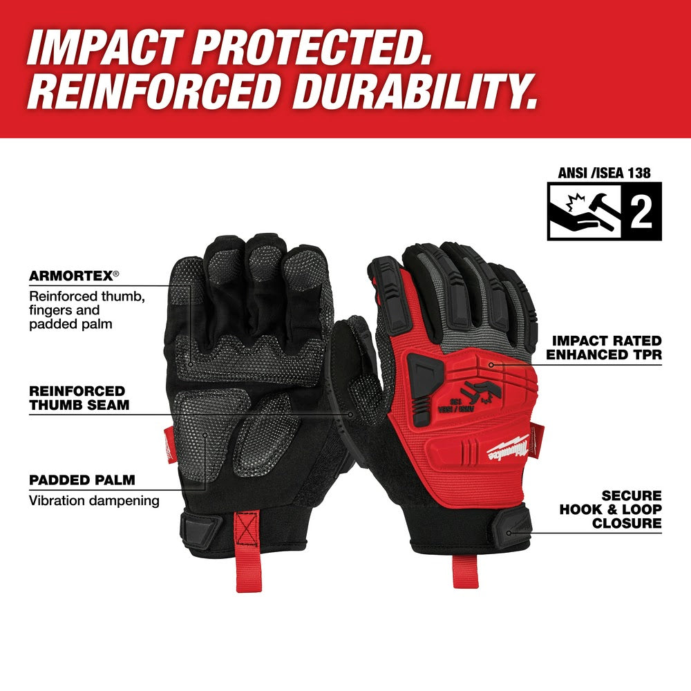 Milwaukee 48-22-8753 Impact Demolition Gloves - X-Large - 2