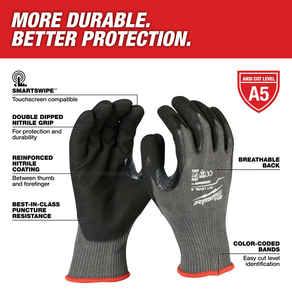 Milwaukee  48-22-8951 Cut 5 Dipped Gloves - M - 2