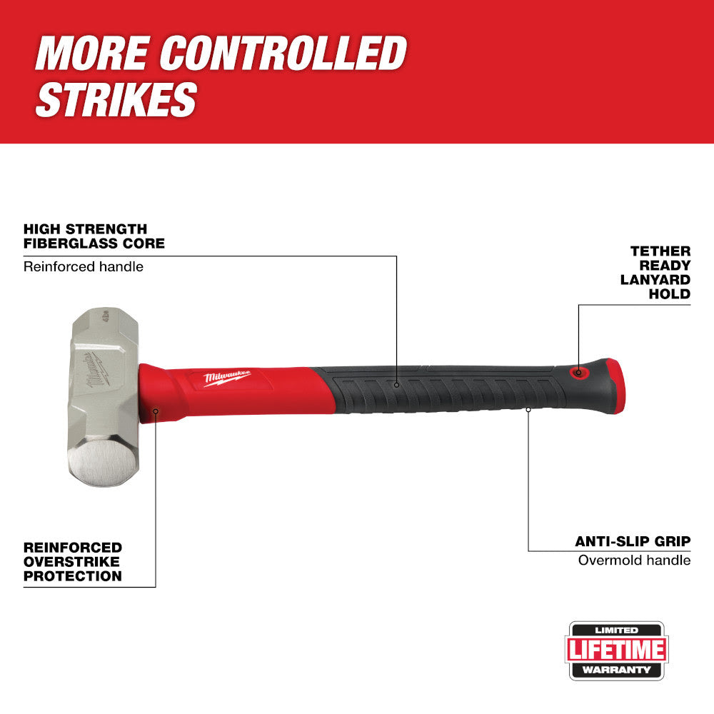 Milwaukee 48-22-9314 4lb Fiberglass Engineer Hammer