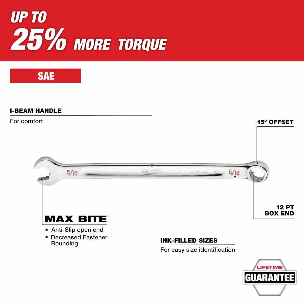 Milwaukee 48-22-9484 15pc SAE Combination Wrench Set with PACKOUT Compact Organizer