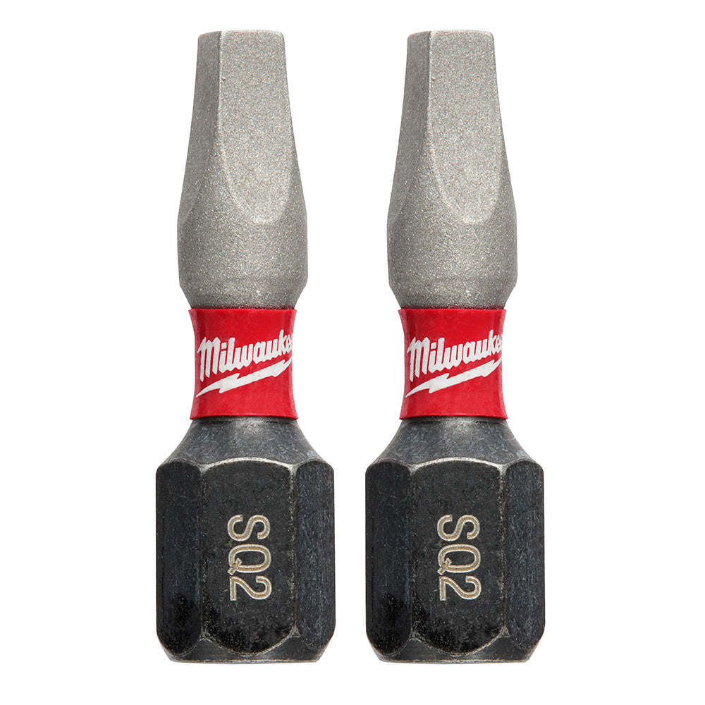 Milwaukee 48-32-4422 SHOCKWAVE 1" SQ2 Impact Bit 2PK