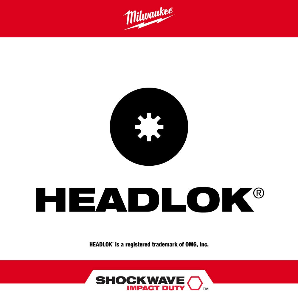 Milwaukee 48-32-4448 2 Pack SHOCKWAVE HEADLOK Insert Bits - 2