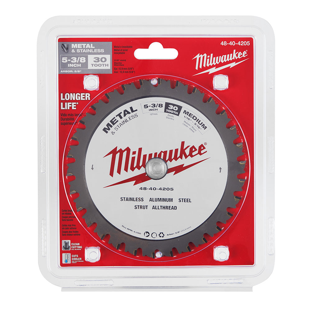 Milwaukee  48-40-4205 5-3/8" 30T METAL & STAINLESS CSB, 5/8" - 2