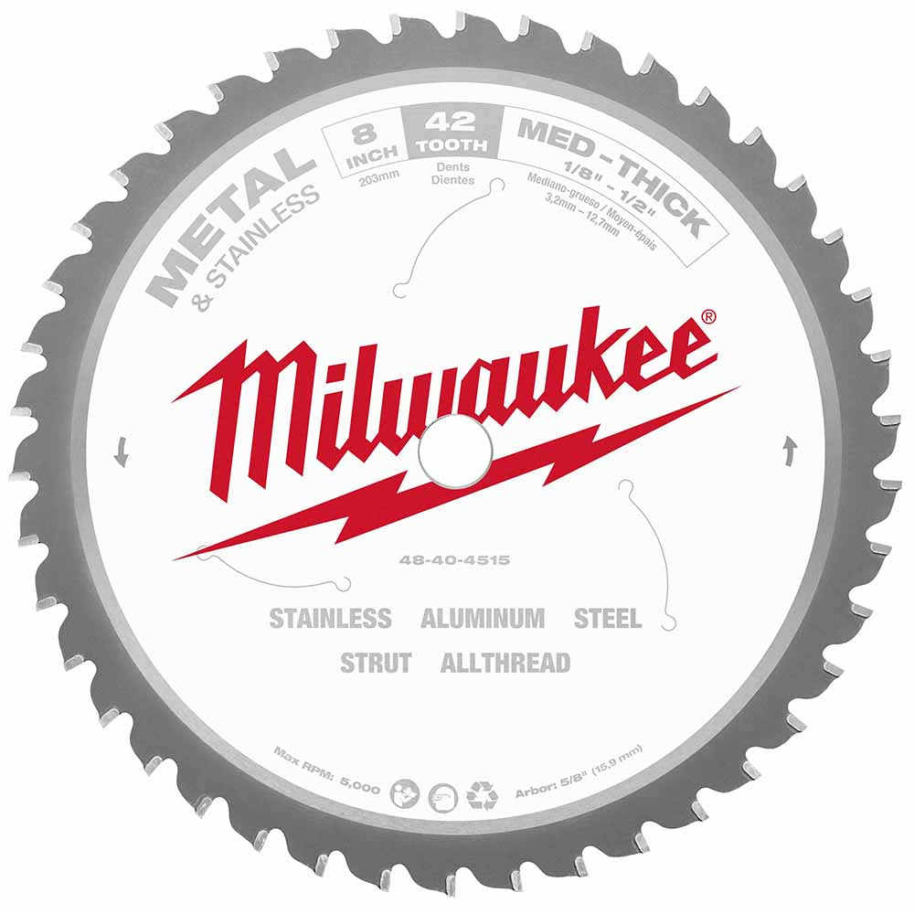 Milwaukee 48-40-4515 8" Metal Cutting Circular Saw Blade