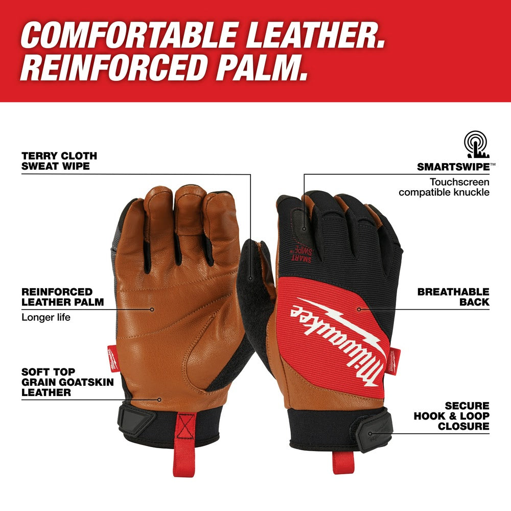 Milwaukee 48-73-0022 Leather Performance Gloves - Large - 2