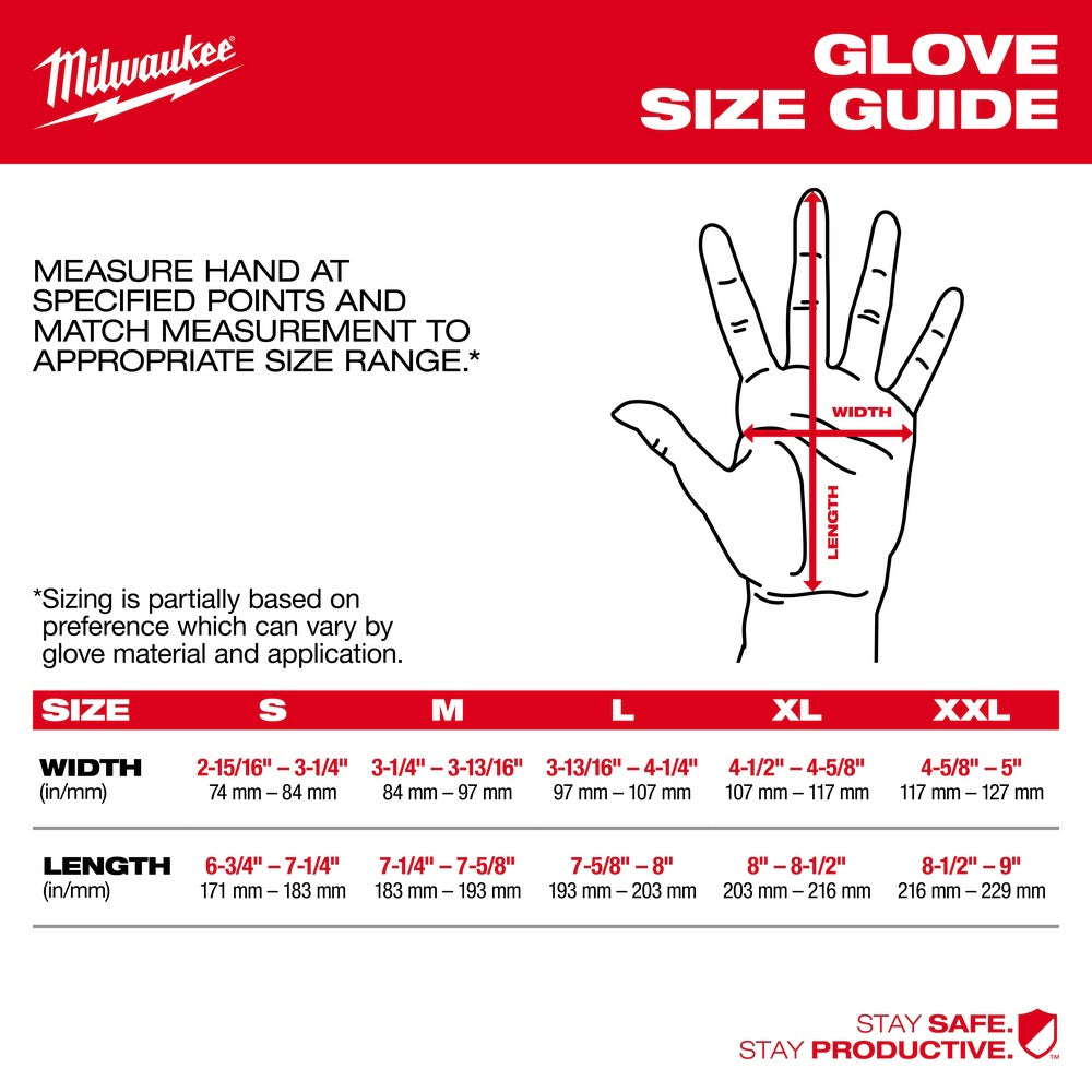 Milwaukee 48-73-0024 Leather Performance Gloves - XX-Large - 3