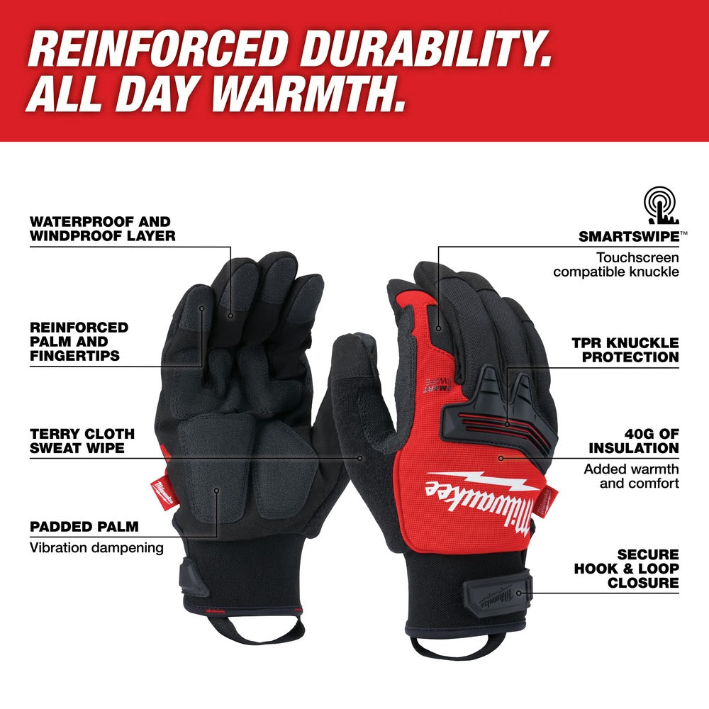 Milwaukee 48-73-0040 Winter Demolition Gloves – Small - 2