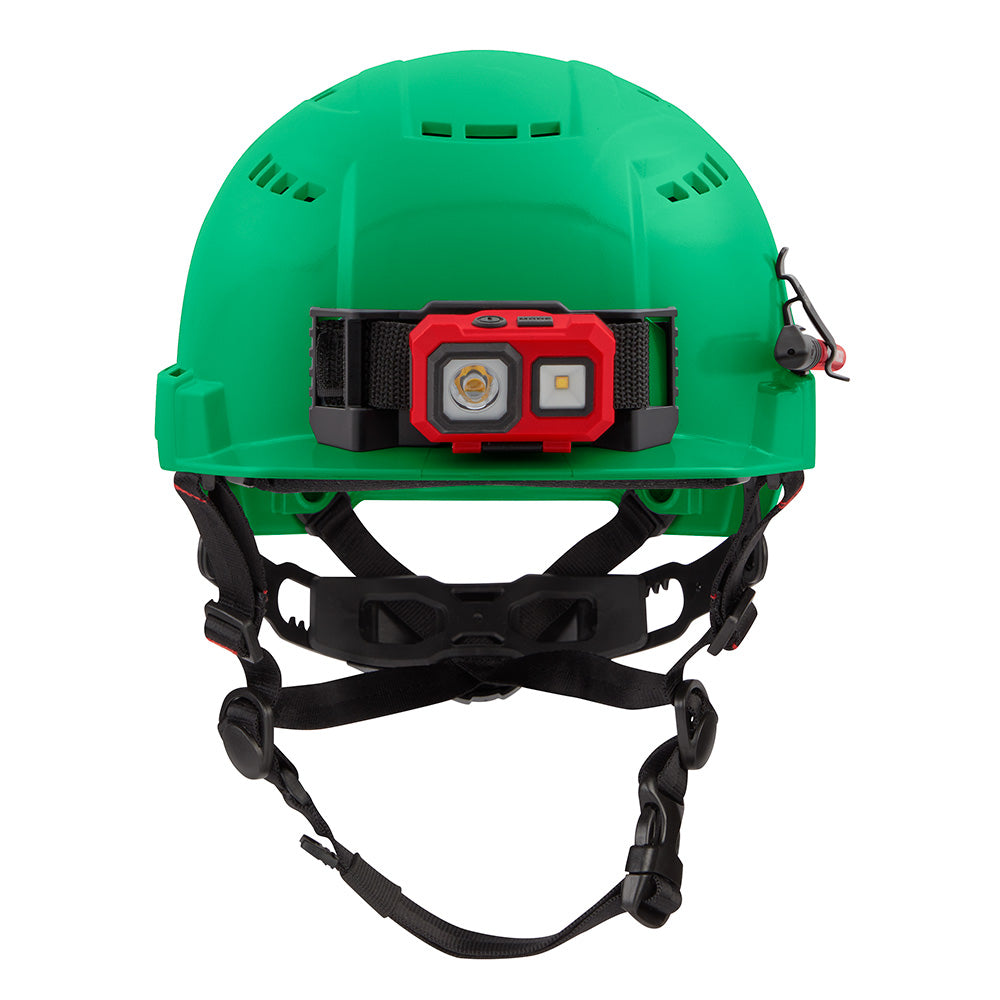 Milwaukee 48-73-1326 BOLT Green Front Brim Safety Helmet (USA) - Type 2, Class C, Vented - 2