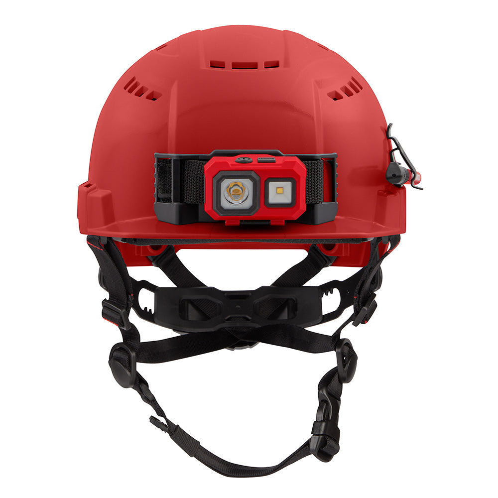 Milwaukee 48-73-1328 BOLT Red Front Brim Safety Helmet (USA) - Type 2, Class C, Vented