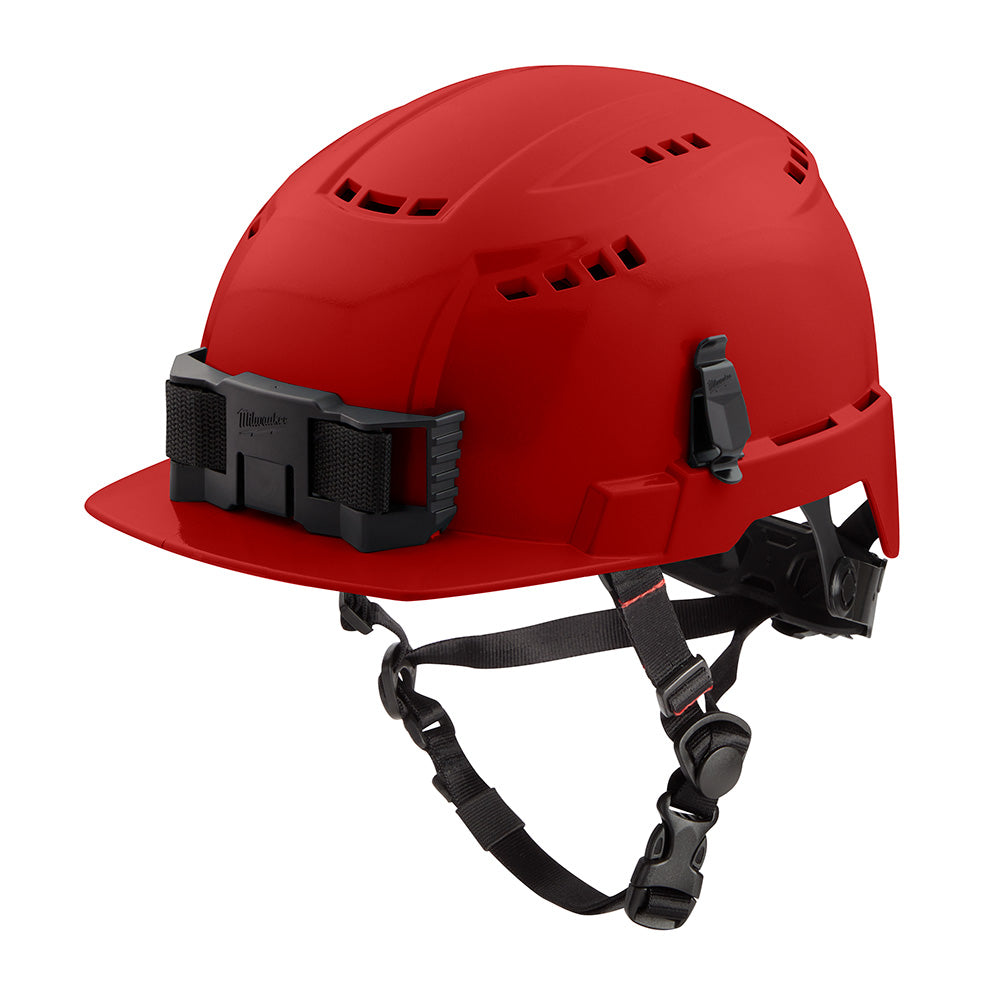 Milwaukee 48-73-1328 BOLT Red Front Brim Safety Helmet (USA) - Type 2, Class C, Vented