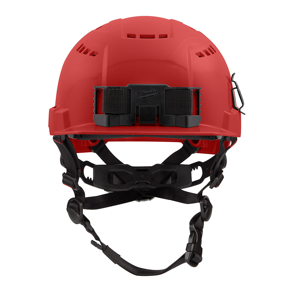 Milwaukee 48-73-1328 BOLT Red Front Brim Safety Helmet (USA) - Type 2, Class C, Vented