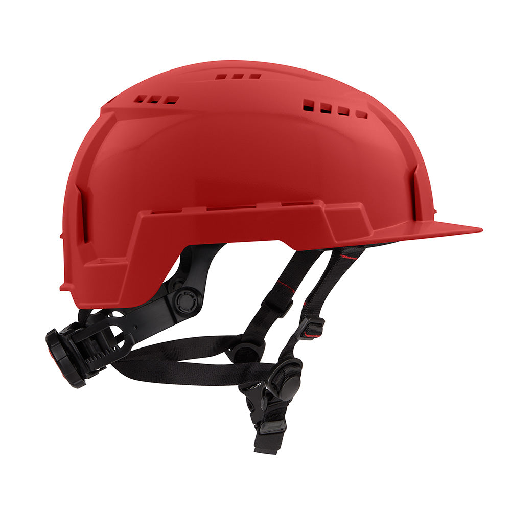 Milwaukee 48-73-1328 BOLT Red Front Brim Safety Helmet (USA) - Type 2, Class C, Vented