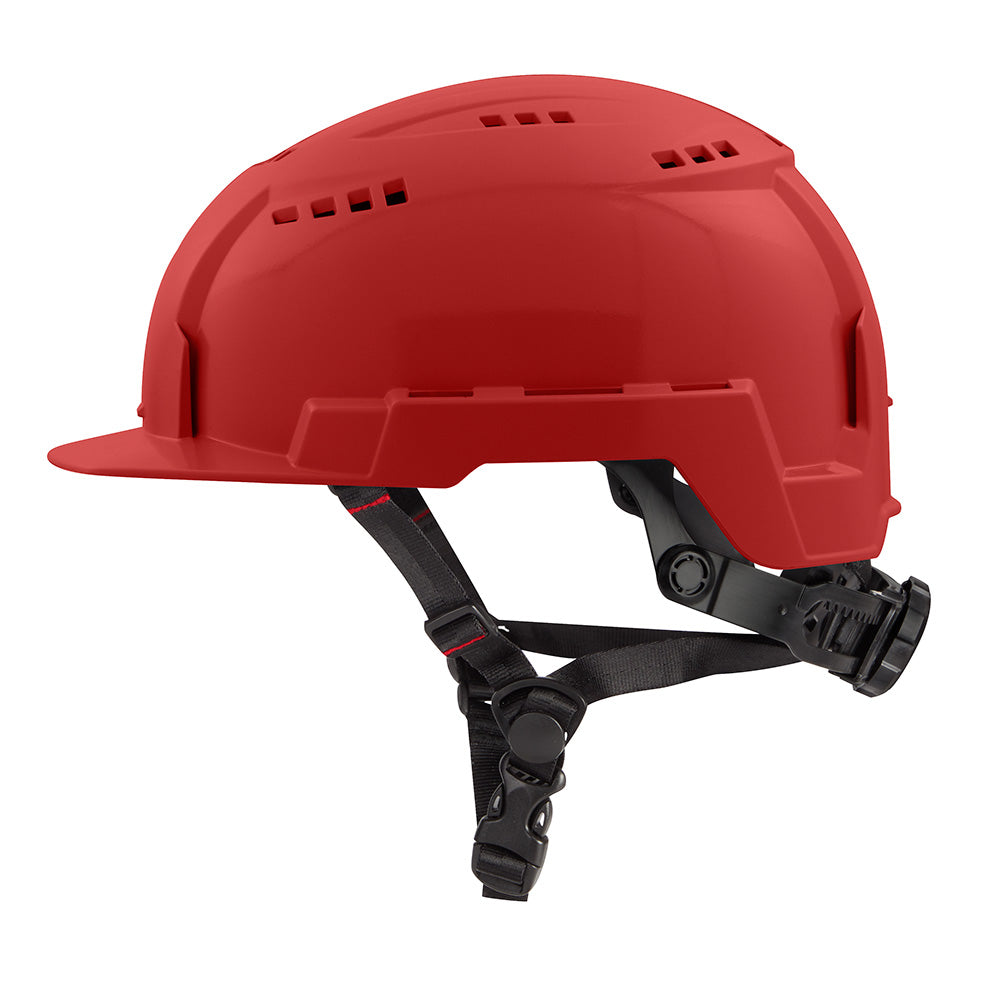 Milwaukee 48-73-1328 BOLT Red Front Brim Safety Helmet (USA) - Type 2, Class C, Vented