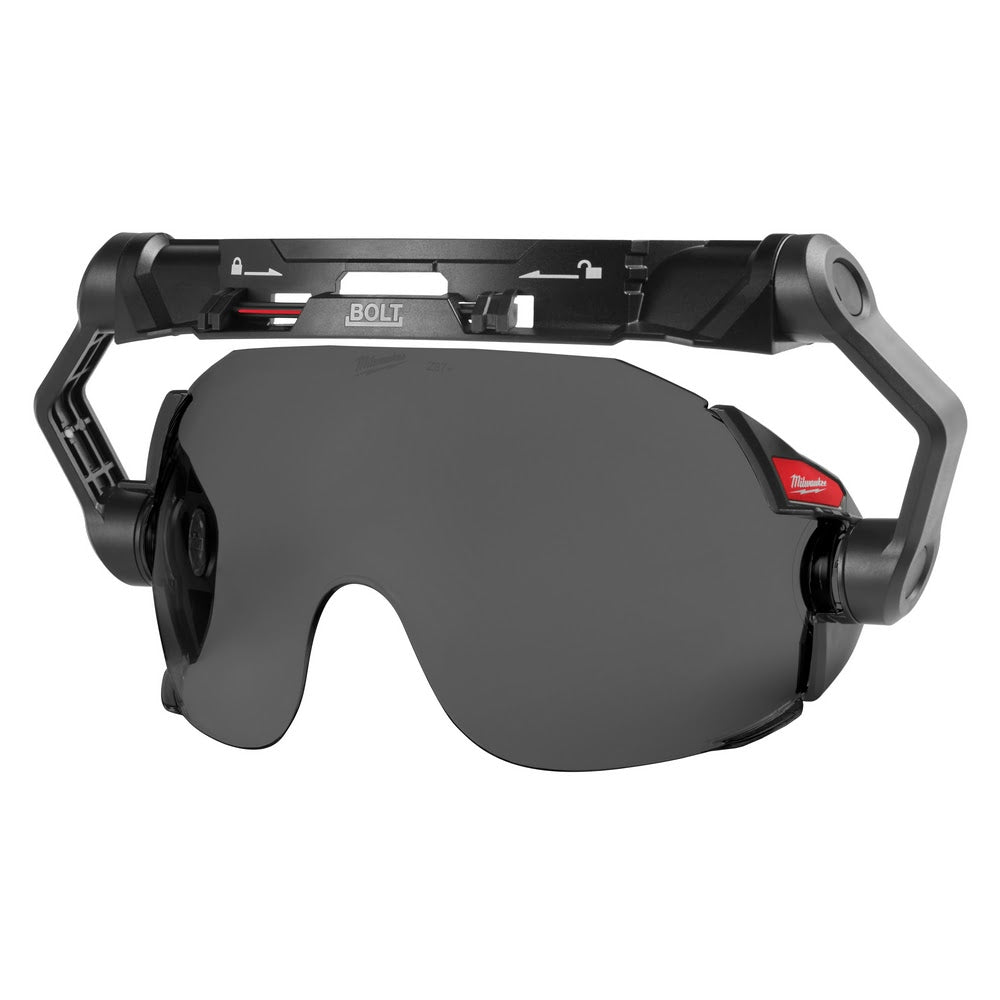 Milwaukee 48-73-1415 BOLT Eye Visor - Tinted Dual Coat Lens (Compatible with Milwaukee Safety Helmets & Hard Hats)