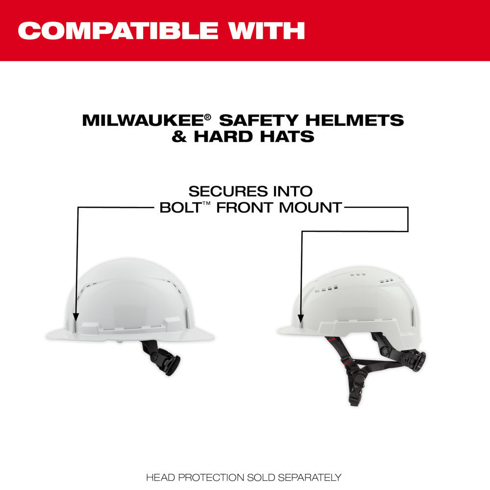 Milwaukee 48-73-1419 BOLT Eye Visor - Mirrored Dual Coat Lens (Compatible with Milwaukee BOLT Safety Helmets & BOLT Hard Hats) - 3