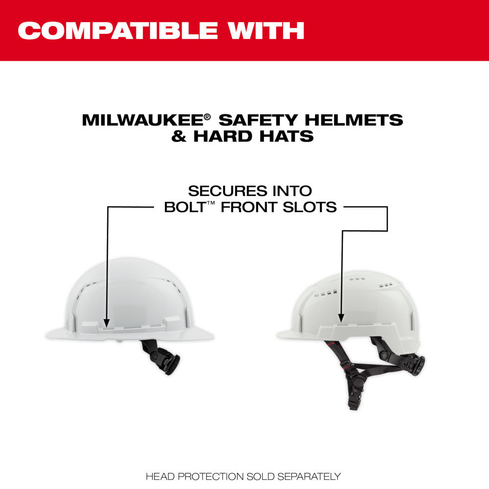 Milwaukee 48-73-1429 BOLT Full Face Shield - Mirrored Dual Coat Lens (Compatible with Milwaukee BOLT Safety Helmets & BOLT Hard Hats) - 4