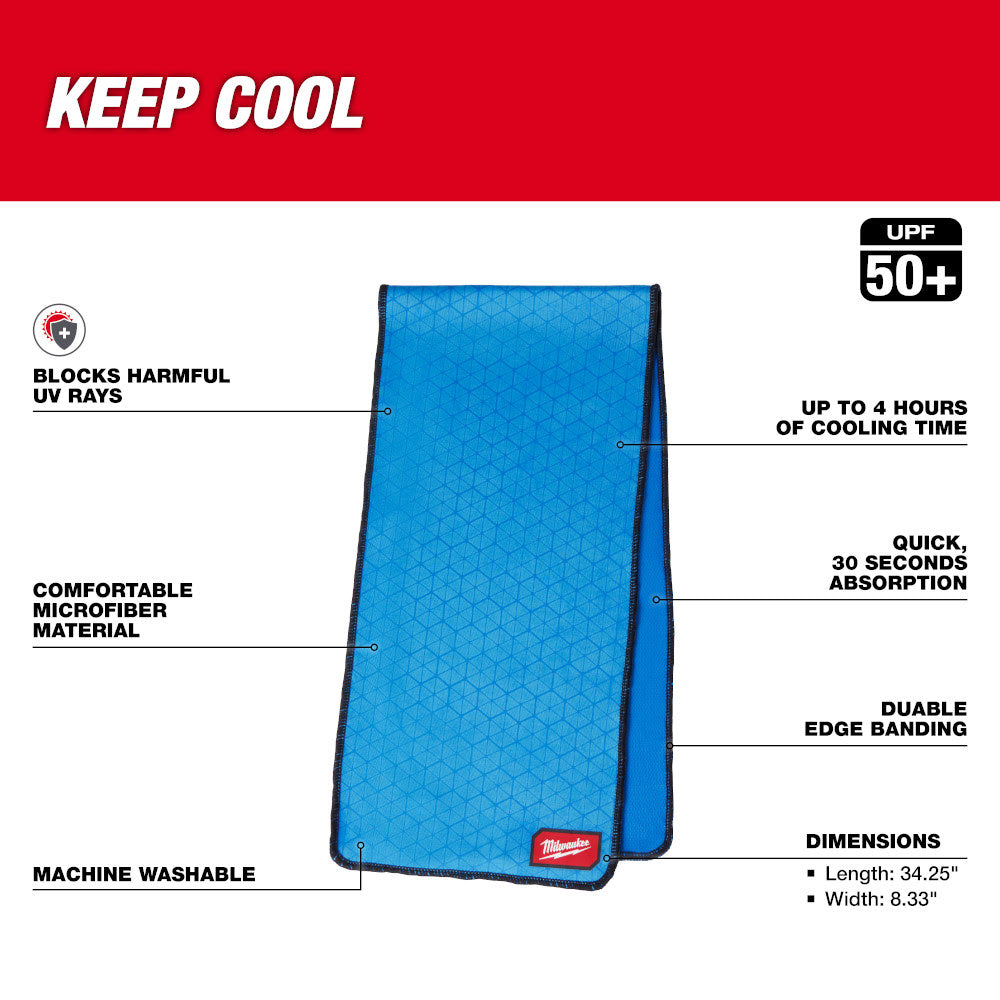 Milwaukee 48-73-4541B Cooling Microfiber Towel-BULK 10