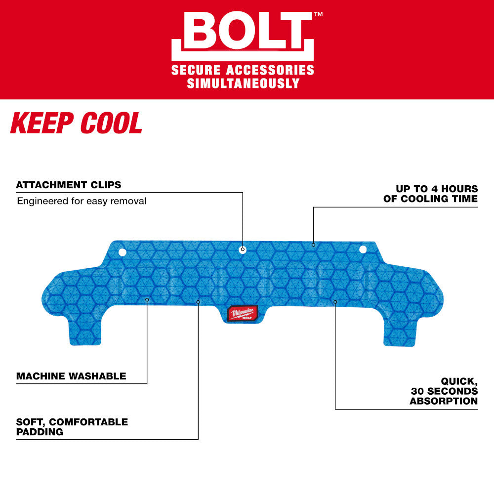 Milwaukee 48-73-4543 BOLT Safety Helmet Cooling Sweat Band