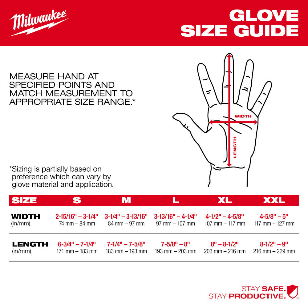 Milwaukee 48-73-8553 Impact Wrecking Work Glove - XL - 3