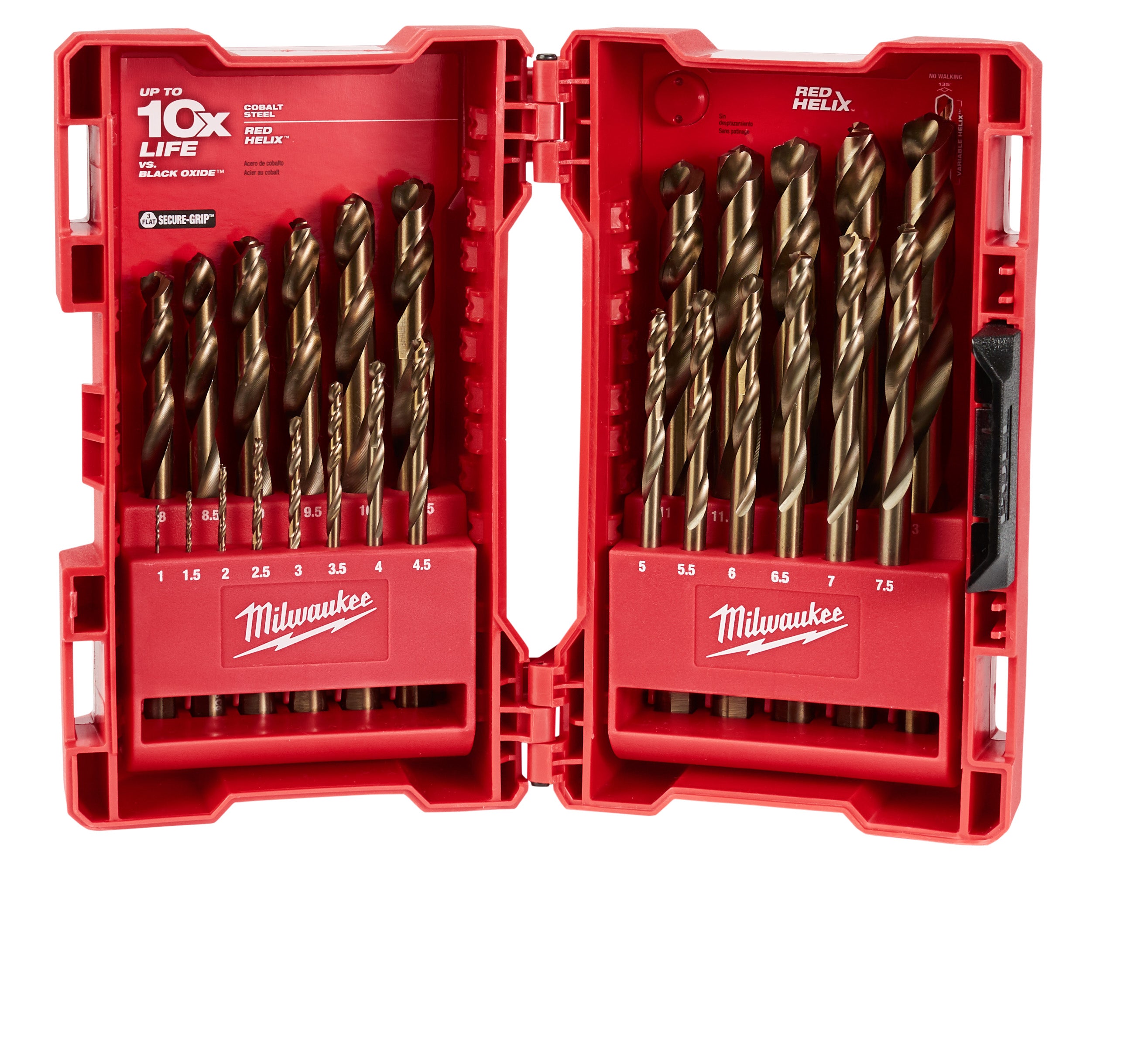 Milwaukee 48-89-2531 25-Piece Metric COBALT RED HELIX™ Kit