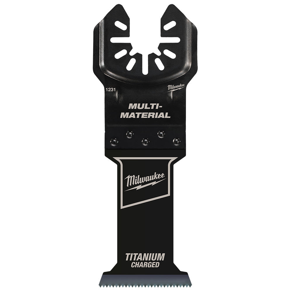 Milwaukee 49-25-1238 Open-Lok 1-3/8" Titanium Charged Bi-Metal Multi-Material Multi-Tool Blades 25Pk - 9