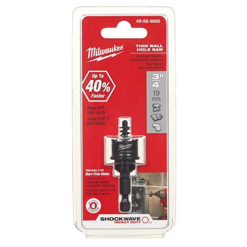 Milwaukee 49-56-9805 3/4"  Shockwave Hole Saw