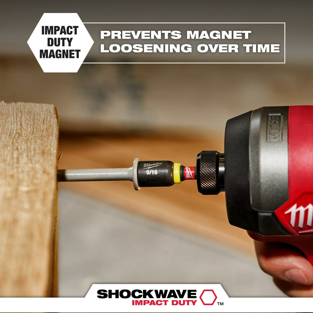 Milwaukee 49-66-4586 SHOCKWAVE Impact Duty 7/16" x 6" Magnetic Nut Driver - 5