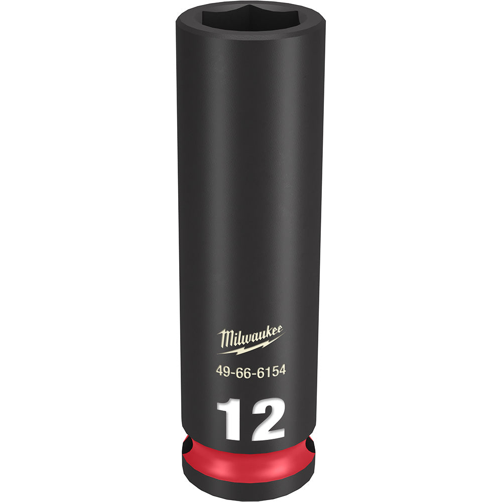 Milwaukee 49-66-6154 SHOCKWAVE Impact Duty™  3/8"Drive 12MM Deep 6 Point Socket