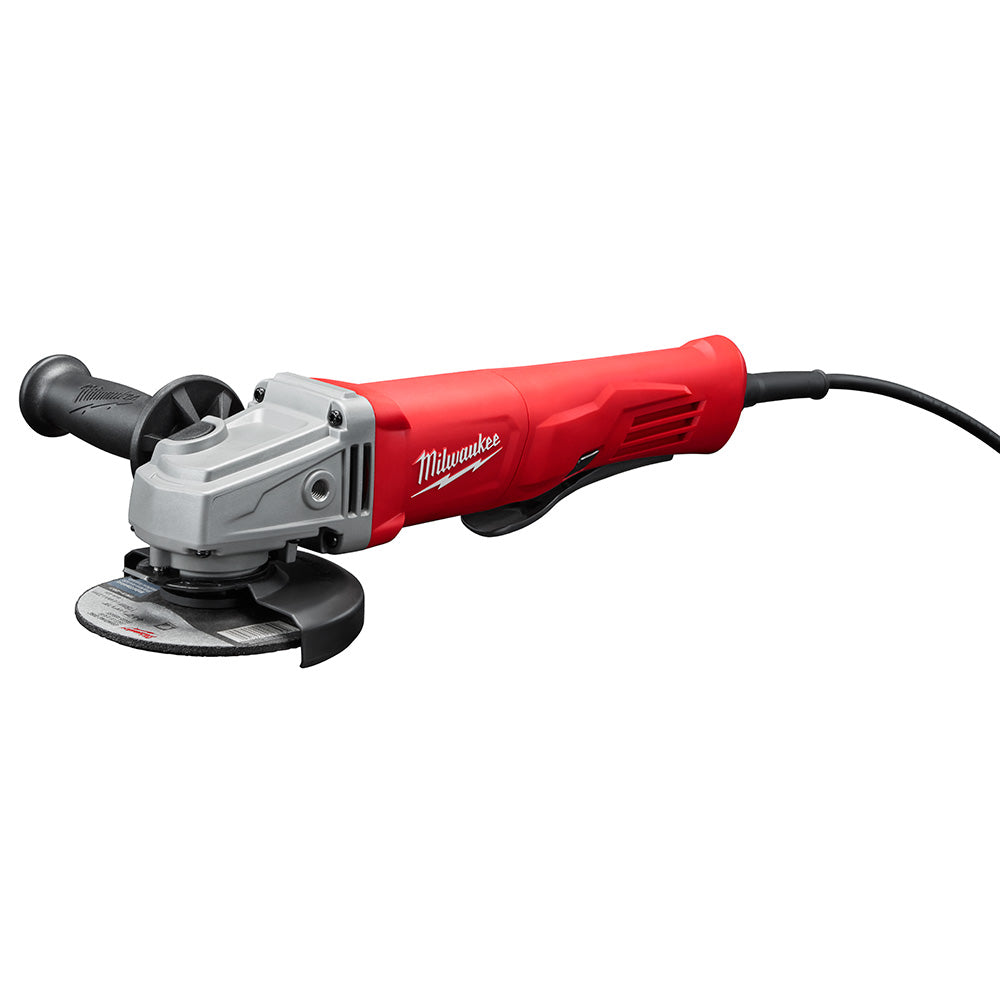 Milwaukee 6142-31S 4-1/2" Small Angle Grinder w/ Shroud Paddle, Lock-On - 2