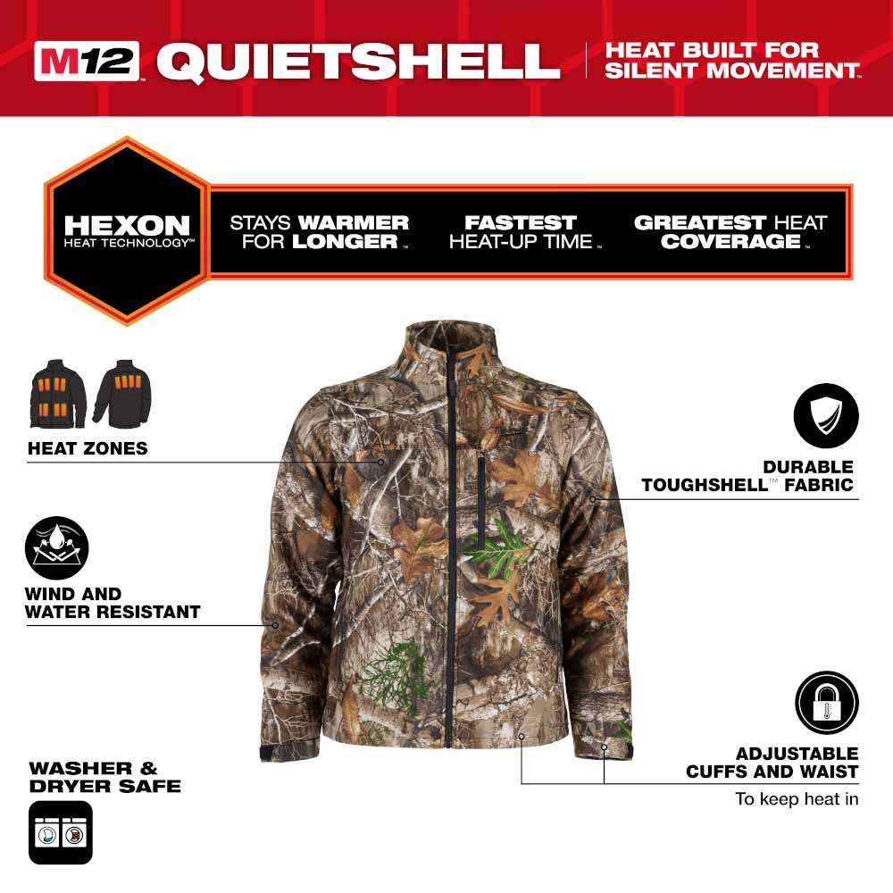 Milwaukee M101C-21 M12 Heated Camo Quietshell Jacket Kit - 2