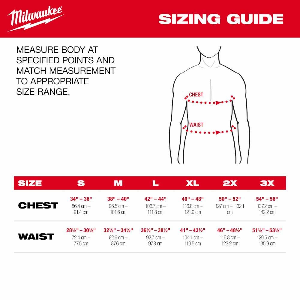 Milwaukee M102G-21 M12 Heated Gray Axis Jacket Kit - 5