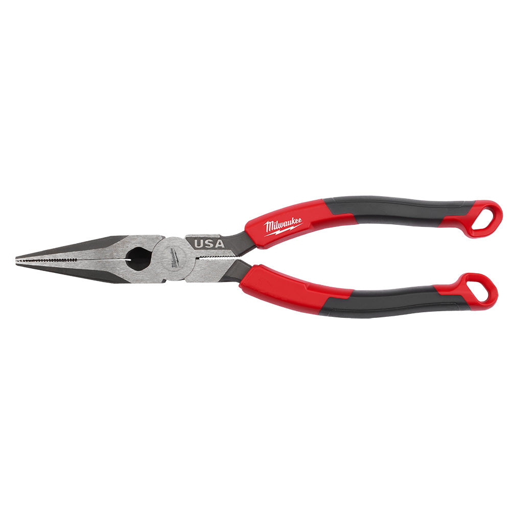 Milwaukee MT555 8" Long Nose Comfort Grip Pliers (USA)