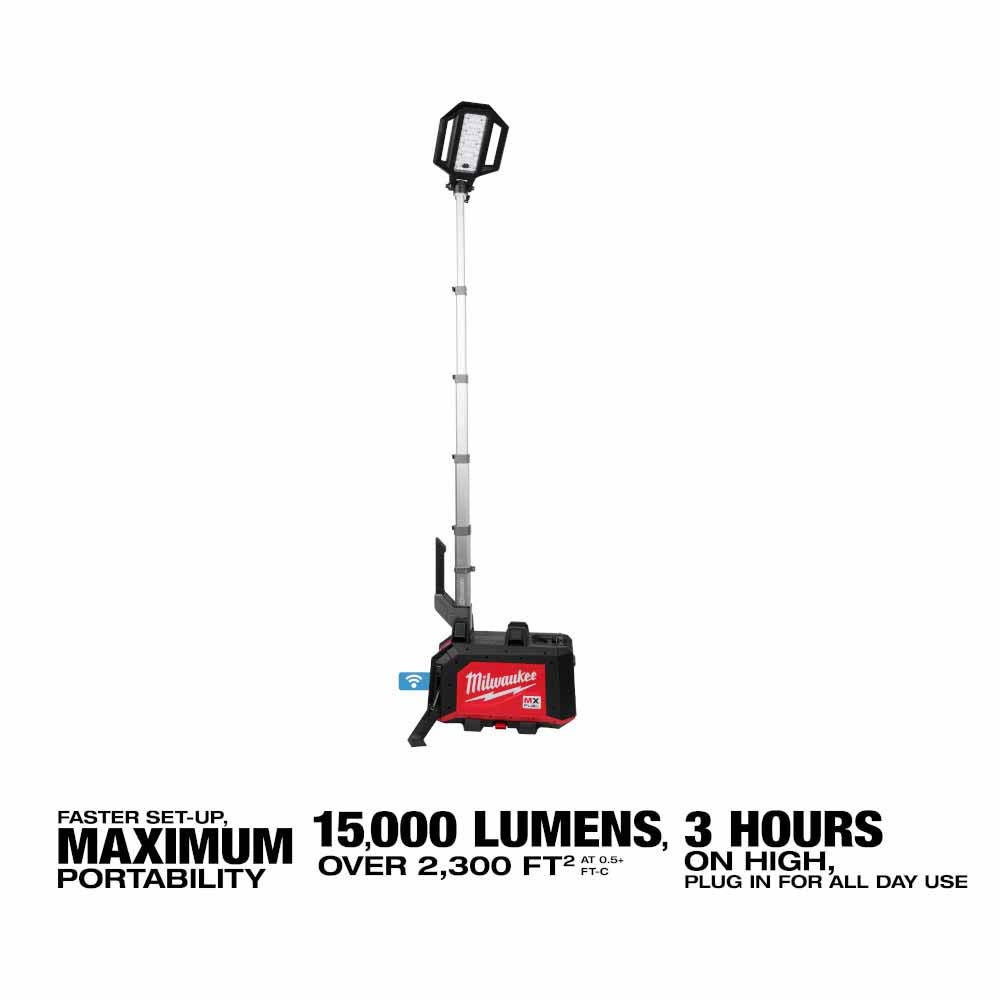 Milwaukee MXF040-1XC MX FUEL ROCKET Dual Power Compact Tower Light - 2