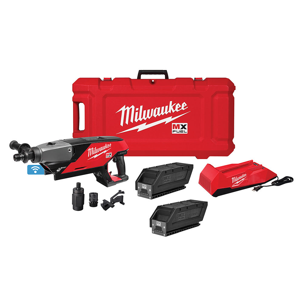 Milwaukee MXF301-2CP MX FUEL Handheld Concrete Core Drill Kit w/ Two Batteries and Charger - 2