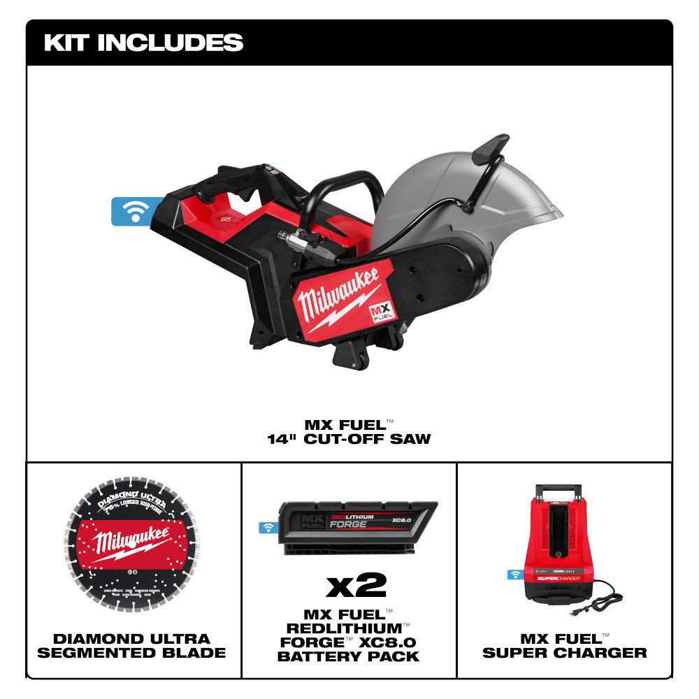 Milwaukee MXF315-2XC MX FUEL 14" Cut-Off Saw w/ RAPIDSTOP Brake Kit