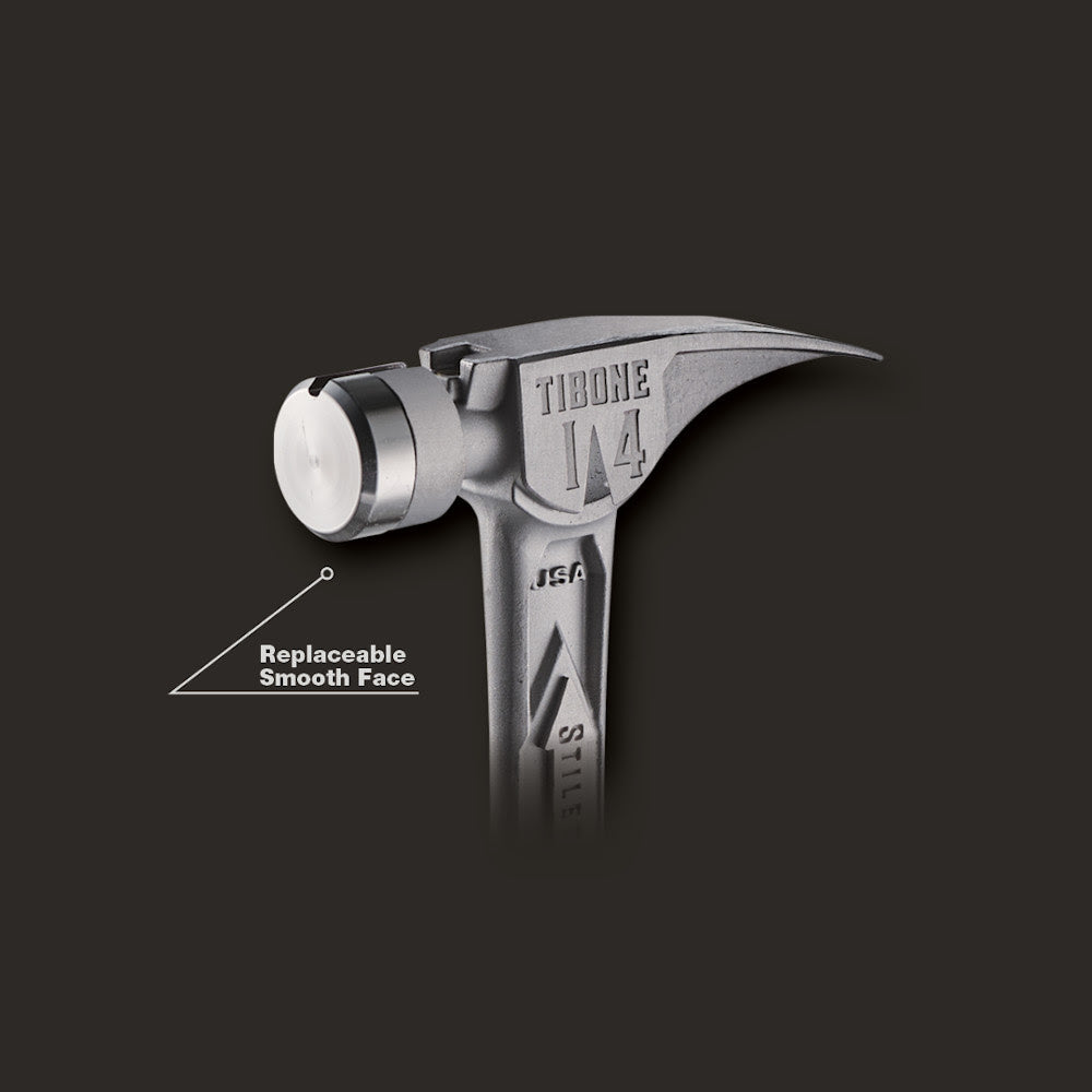 Stiletto TIB14RSC TIBONE 14oz Smooth/Curved Titanium Framing Hammer - 4