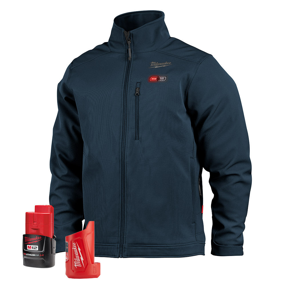 Milwaukee 204BL-21 M12 Heated TOUGHSHELL™ Jacket Kit, Navy Blue