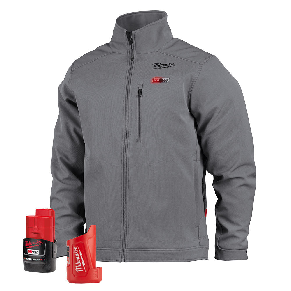 Milwaukee 204G-21 M12 Heated TOUGHSHELL™ Jacket Kit, Gray